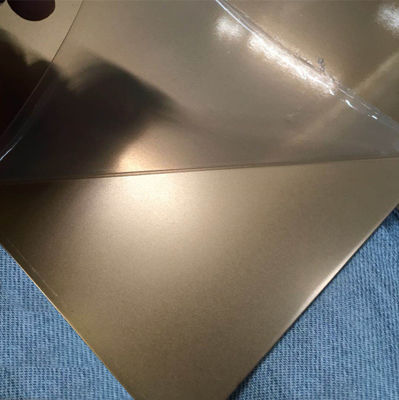 Two-tone coated stainless steel plate - custom building facade with light and shadow effect