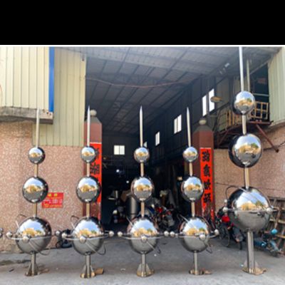 Droplet Shape Customized  OEM ODM  Project Mirror Shaped 201 304 Stainless Steel Metal Sculpture Decoration