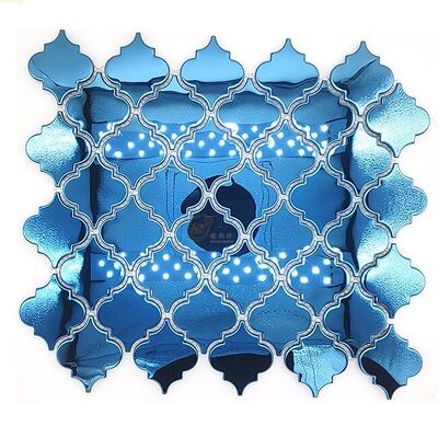 ราคาดี กระจก 8k Bule Grandeur 3D Effect สแตนเลส โมไซค์ ผนัง Tile สําหรับตกแต่งบ้าน ออนไลน์