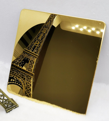 PVD Gold SS Sheet Mirror Gold Plated Stainless Steel Sheet 3000mm 2438mm