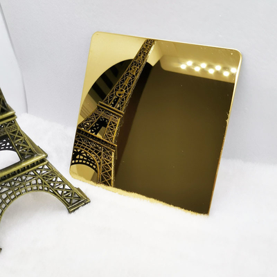 PVD Gold SS Sheet Mirror Gold Plated Stainless Steel Sheet 3000mm 2438mm