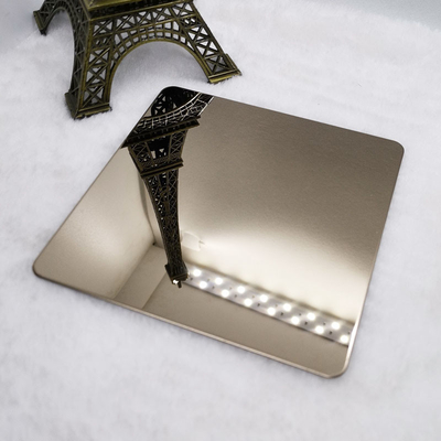 BV GB TUV Champagne Gold Stainless Steel Sheet 304 Mirror Anti Fingerprint