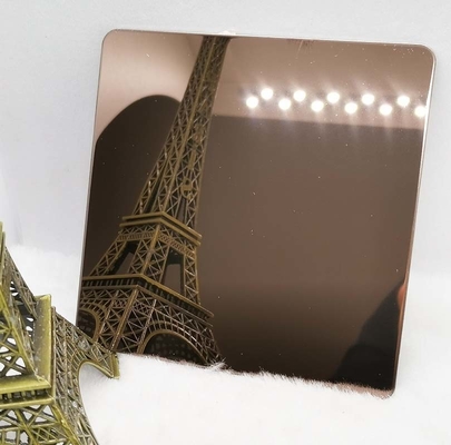 8k Mirror Bronze Stainless Steel Sheet 1219*2438 1219*3048