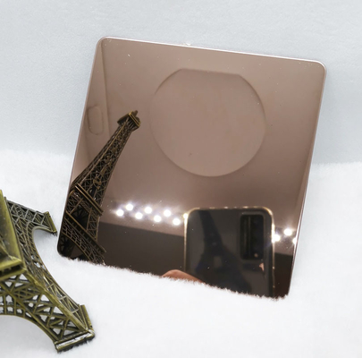 8k Mirror Bronze Stainless Steel Sheet 1219*2438 1219*3048