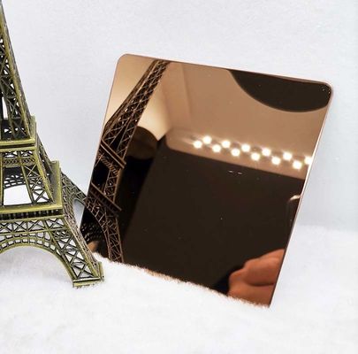 ราคาดี 0.55 ถึง 3 มม. แผ่นกระจกสแตนเลสขัดเงาทองแดงทองแดงสำหรับตกแต่งผนัง ออนไลน์