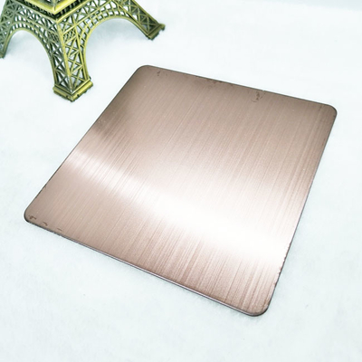 Hairline Bead Blasted Finish Colored Stainless Steel Sheet 8ft Wearproof