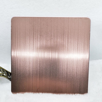 Hairline Bead Blasted Finish Colored Stainless Steel Sheet 8ft Wearproof