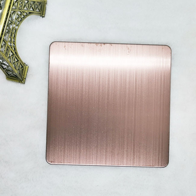 Hairline Bead Blasted Finish Colored Stainless Steel Sheet 8ft Wearproof