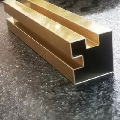 AFP Stainless Steel Trim Strip Slotted Brass Edging Strip Hairline 10*2438mm