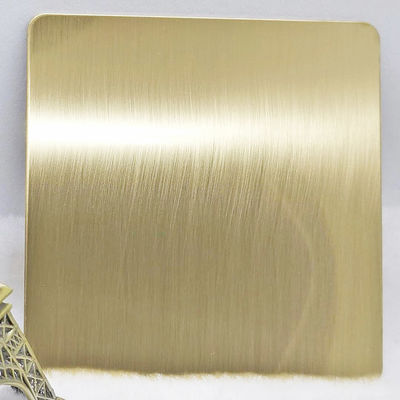 ราคาดี Twill Brushed Zr-Brass Color แผ่นสแตนเลส PVD Plating Titanium ออนไลน์