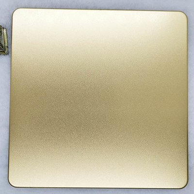 Zr Brass Colored Stainless Steel Sheets Sandblasted Ss Colour Sheet Antiwear