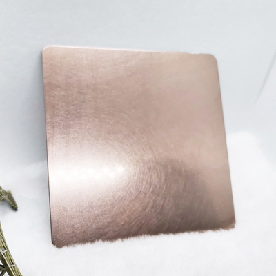 Vibration Bronze Finish Colored Stainless Steel Sheet ASTM 201 202 1*2m