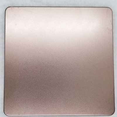 Sand Blasted  Bronze Color Stainless Steel Sheet PVD Plating Titanium