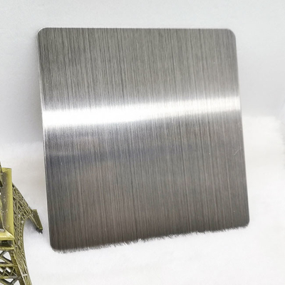 SS430 Satin Hairline Black Color Stainless Steel Sheet PVD Coated