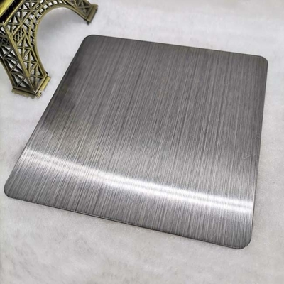SS430 Satin Hairline Black Color Stainless Steel Sheet PVD Coated
