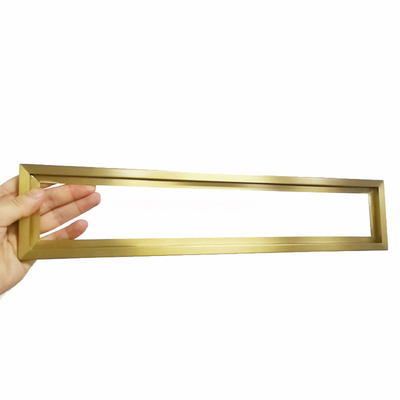 Zr Brass Sandblasting Stainless Steel Trim Strips 0.4mm For Furniture Decorative