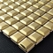 Small Cube Gold PVD กระเบื้องโมเสคสแตนเลสสำหรับตกแต่งผนัง 30.5x30.5cm