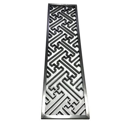 ราคาดี สีดำ Rose Gold Bronze โบราณ Hairline กระจกเงารูปแบบศิลปะสแตนเลสฉากกั้นห้องแผงกั้นห้อง ออนไลน์