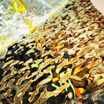 Champagne Gold Stainless Steel Decorative Panels - High-end Customization For Hotels And Commercial Spaces