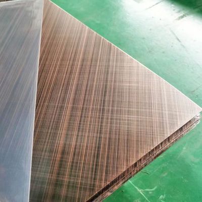 ราคาดี Cross Hairline สีทองแดงโบราณแผ่นสแตนเลสสำหรับการออกแบบภายใน ออนไลน์