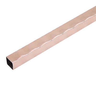 SGS BV Stainless Steel Tube Pipe Rose Gold PVD Plating Titanium