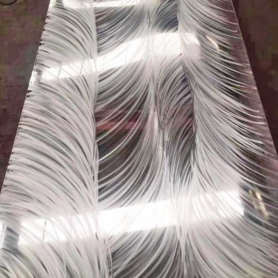 Custom Partial Bead Blasting Stainless Steel Sheet Mirror 8k