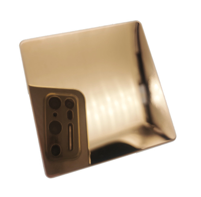 Colored Stainless Steel Sheet 8K Rose Gold Color for Interior Decoration Anti-fingerprint Coating