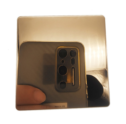 Colored Stainless Steel Sheet 8K Rose Gold Color for Interior Decoration Anti-fingerprint Coating