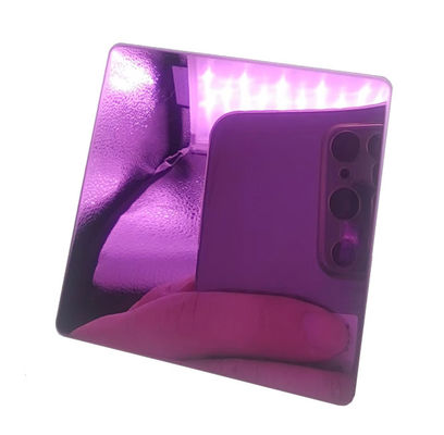 ราคาดี แผ่นสแตนเลสสี 8K สีชมพู สำหรับตกแต่งภายในโรงแรม KTV เคลือบสารกันรอยนิ้วมือ ออนไลน์