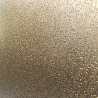 Mirror Rose Gold Black Colored Stainless Steel Sheet 304 Inox Metal Etched Plates
