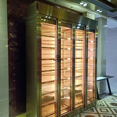 ราคาดี ตู้เก็บไวน์สแตนเลสราคาไม่แพงดีไซน์เรียบง่ายสำหรับใช้ในครัวเรือน ออนไลน์