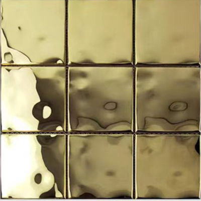 ราคาดี SUS Art ส่วนบุคคลที่มีสีสันรูปแบบคลื่นน้ำสแตนเลสโมเสกผนังกระเบื้องตกแต่งห้องนั่งเล่นร้านอาหาร ออนไลน์