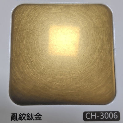 ราคาดี 304 Ti-Gold Color Vibration Line Brushed Finish สแตนเลสชีท พร้อมลายนิ้วมือเพื่อตกแต่งหรู ออนไลน์