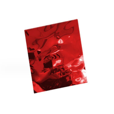 ราคาดี สีสันเพดานน้ําคลื่นตกแต่งสแตนเลส 304 โป้ผนังโลหะ สําหรับโรงแรม KTV ออนไลน์