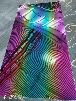 ราคาดี กระจกสายรุ้งหลายสี ศิลปะ กระจกสแตนเลสสี 3.0 มม สําหรับตกแต่ง ออนไลน์