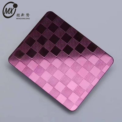 ราคาดี 304 สี สีม่วง สีม่วง กระดาษเหล็กไร้สแตนเลสกระดาษสําหรับการออกแบบภายในผนัง ออนไลน์