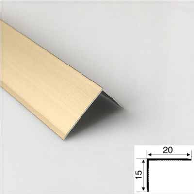 Champagne Gold Color Beadblasted 304 Stainless Steel Trim Strips For Tile Wall