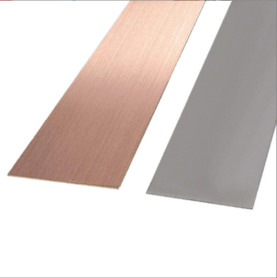 โปรโมชั่น Rose Gold Beadblasted 304 สแตนเลส สกอร์ทเบสบอร์ดสําหรับโรงแรม