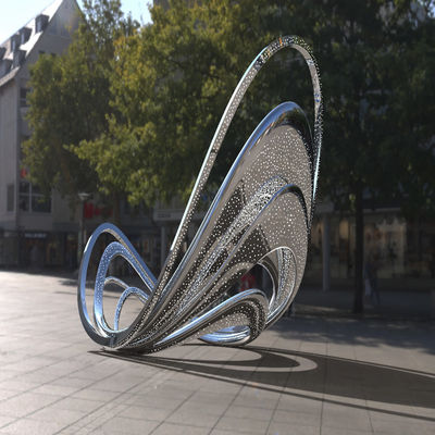ราคาดี OEM Outdoor Art Metal Stainless Steel Sculpture สําหรับการตกแต่งสวนช้อปปิ้งมอลล์ ออนไลน์