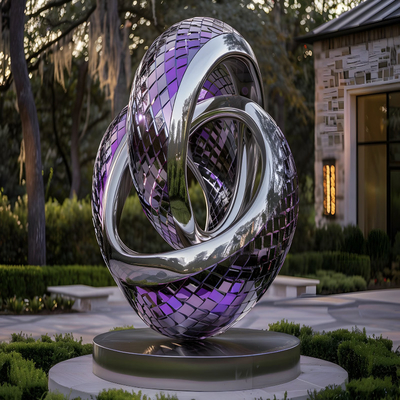 Customized Design, Polished Mirror Multiple Colors Stainless Steel Sculpture