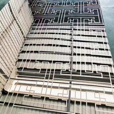 ราคาดี Silver Bright Color 316L Stainless Steel Etched Panel For Hotel Decoration ออนไลน์