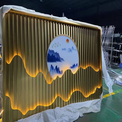 สไตล์จีน สแตนเลส สกรีนโลหะ