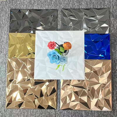 ราคาดี กระเบื้องโมไซค์สแตนเลส สําหรับตกแต่งผนัง 300x300 มม กระจกเมล็ดใหญ่ สเตียโร่พื้นหลัง มอไซค์ ออนไลน์