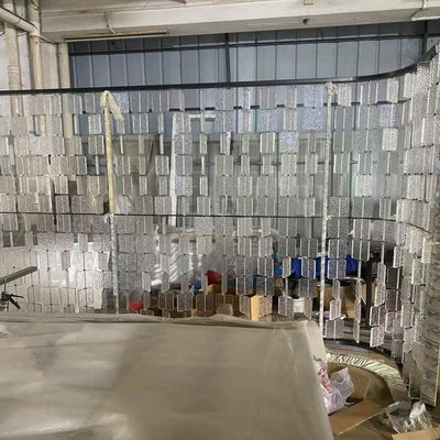 ราคาดี ภาพประดิษฐ์ สแตนเลส Screen Partition ปรับแต่งกระจกโค้ง ห้องนั่งเล่นหรู โรงแรม Partition สําหรับการออกแบบที่ทันสมัย ออนไลน์