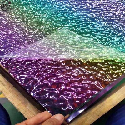 ราคาดี แผ่นสแตนเลสตกแต่งลายคลื่นน้ำกระจกเงาหลากสี 8k ออนไลน์