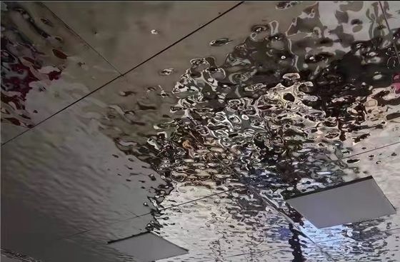 ราคาดี เงินหลายสี 316L 1.2MM ความหนากระจกคลื่นน้ําคลื่น แผ่นเหล็กไร้ขัดเหล็กที่มีผงผึ้ง ออนไลน์