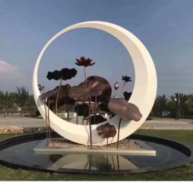 ราคาดี ประติมากรรมสแตนเลสสตีลเงา 316L สำหรับโครงการสถาปัตยกรรม ออนไลน์