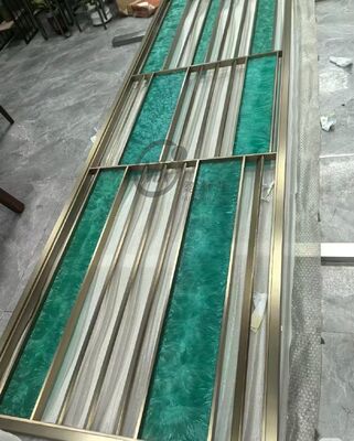 ราคาดี เครื่องแยกห้องสแตนเลสแบบตัดเลเซอร์ที่ทันสมัย ด้วย PVD Plating Titanium และ Mirror 8k Polish ออนไลน์