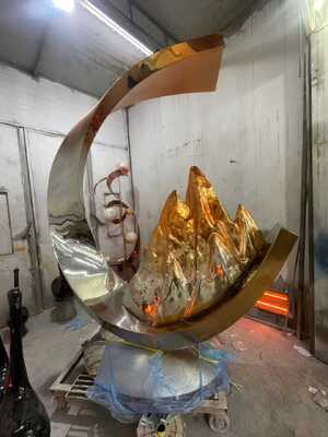 ราคาดี 201 304 316L ขนาดพิเศษ รูปปั้นจากสแตนเลส รูปปั้นจากโลหะส่วนบุคคล ออนไลน์