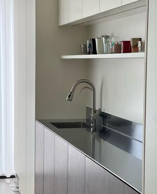 ราคาดี 15 นิ้วทนต่อรอยขีดข่วน สแตนเลส สตาร์ Prep Sink, Drop-In ออนไลน์